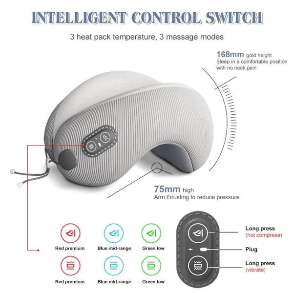 Memory Foam Ergonomic Neck Pillow