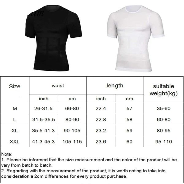 Men'S Body Shaper Slimming T-Shirt
