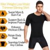 Men'S Body Shaper Slimming T-Shirt