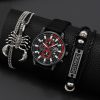 Men’s Minimal Quartz Watch Necklace and Bracelet Set