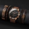 Men’s Quartz Watch and Bracelet Set 4 or 5 Pieces