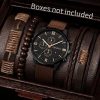 Men’s Quartz Watch and Bracelet Set 4 or 5 Pieces