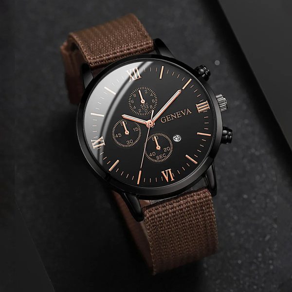 Men’s Quartz Watch and Bracelet Set 4 or 5 Pieces