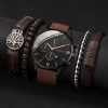 Men’s Quartz Watch and Bracelet Set 4 or 5 Pieces