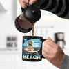 Mentally On The Beach - Personalized Black Mug