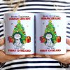 Meowy Christmas Human Servant Your Tinny Furry Overlords - Christmas Gift For Cat Lovers - Personalized White Edge-to-Edge Mug