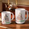 Merry Catmas Woofmas Cat Dog Coffee Mug HN590