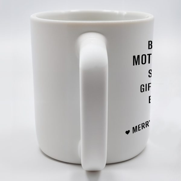 Merry Christmas Mother-In-Law Mug With Heart - Personalized Custom Coffee Mug - DAU095_MG