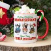 Merry Christmas-Personalized Accent Mug- Gift For Cat Lover- Christmas Gift