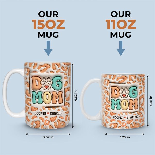 Merry Christmas Santa Paws - Dog & Cat Personalized Custom 3D Inflated Effect Printed Mug - Christmas Gift For Pet Owners, Pet Lovers