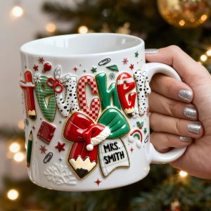 Merry Conquette Teacher Mug, Personalized Gifts For Teacher & Other Education-Related Job Titles 03QHTI201125