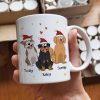 Merry Kristmus To The Bestist Dog Dad Dog Mom Funny Dog Cartoon Personalized Mug