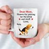 Messy Love, Unconditional Thanks - Dog Personalized Custom Mug - Mother's Day, Gift For Pet Owners, Pet Lovers