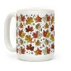 Mid Century Modern Fall Leaves Coffee Mug