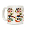 Mid-Century Modern Sushi Pattern Coffee Mug