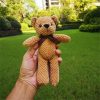 Mini Dressed Bear Plush Keychain Soft Stuffed Doll