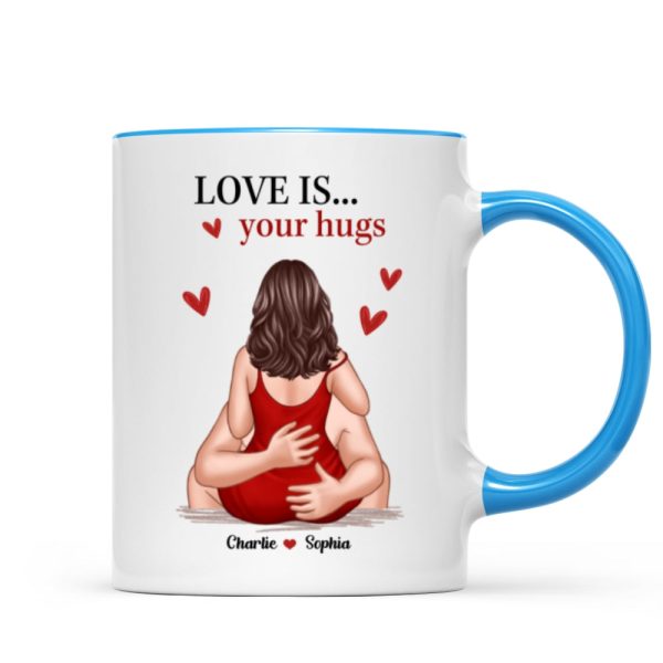 Minimalist Couple Kiss Passionate Love Gift For Him For Her Personalized Mug