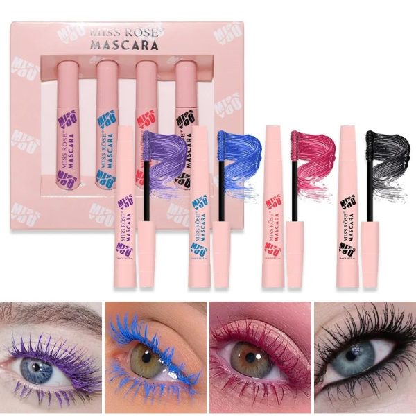 Miss Rose Colorful Mascara Set Bold & Vibrant Lash Collection