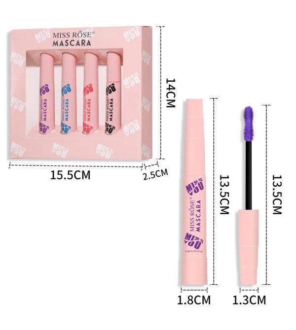 Miss Rose Colorful Mascara Set Bold & Vibrant Lash Collection