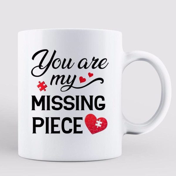 Missing Piece Doll Couple Gift For Her For Him Personalized Coffee Mug