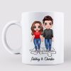 Missing Piece Doll Couple Gift For Her For Him Personalized Coffee Mug