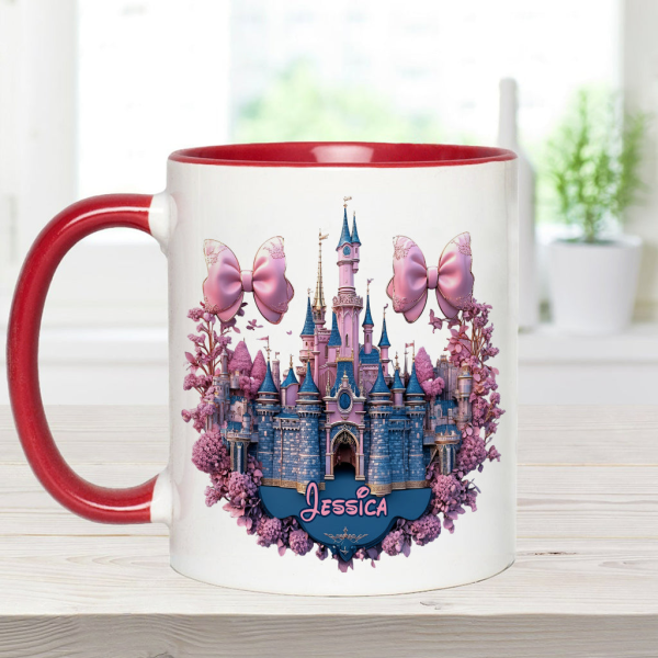 MkMo Magic Mouse And Castles - Personalized Accent Mug - Christmas Gift NA94