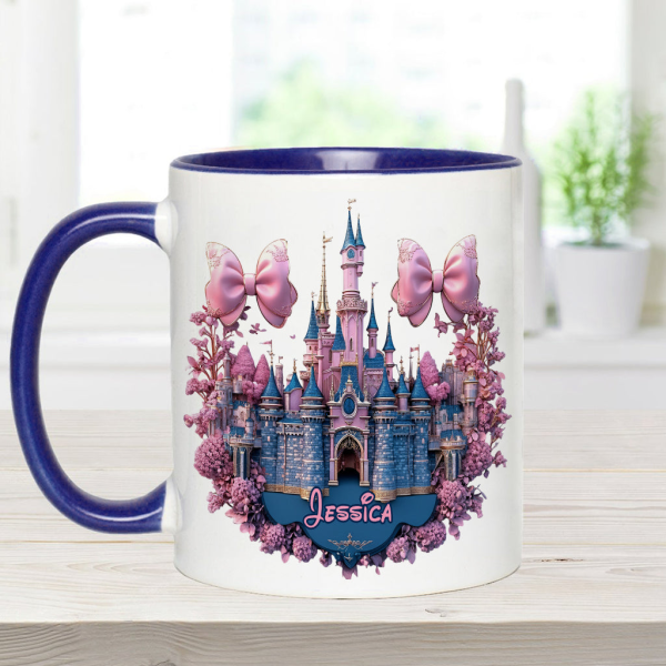 MkMo Magic Mouse And Castles - Personalized Accent Mug - Christmas Gift NA94