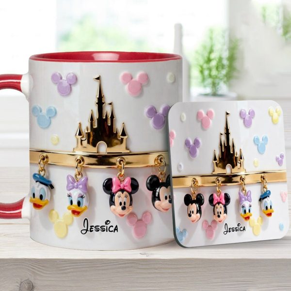 MkMo Magic Mouse Castle - Personalized Accent Mug - Gift For Movie Fans NL122
