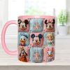 MkMo Magic Mouse Castle With Friends - Personalized Accent Mug - Gift For Movie Fans, Daughters, Family NL122