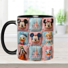 MkMo Magic Mouse Castle With Friends - Personalized Accent Mug - Gift For Movie Fans, Daughters, Family NL122