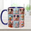 MkMo Magic Mouse Castle With Friends - Personalized Accent Mug - Gift For Movie Fans, Daughters, Family NL122