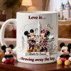 MkMo Magic Mouse Love Is Throwing Away The Key - Personalized White Edge-to-Edge Mug - Gift For Couple, Fan Movies HH01
