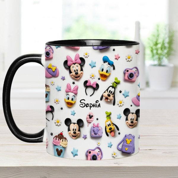 MkMo Magic Mouse Merry Christmas To All - Personalized Accent Mug - Christmas Gift NA94