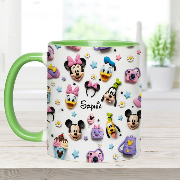 MkMo Magic Mouse Merry Christmas To All - Personalized Accent Mug - Christmas Gift NA94