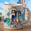 MkMo Magic Mouse Sparkling With Alphabet Initial - Personalized White Edge-to-Edge Mug - Gift For Fan Movies HH01