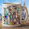 MkMo Magic Mouse Sparkling With Alphabet Initial - Personalized White Edge-to-Edge Mug - Gift For Fan Movies HH01