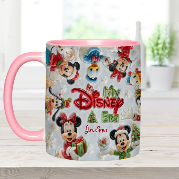 MkMo Magic Mouse We Wish You A Merry Christmas - Personalized Accent Mug - Christmas Gift NA94