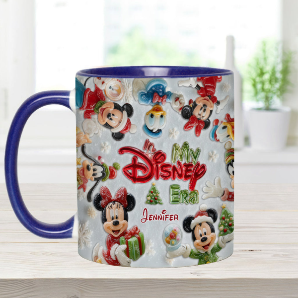 MkMo Magic Mouse We Wish You A Merry Christmas - Personalized Accent Mug - Christmas Gift NA94