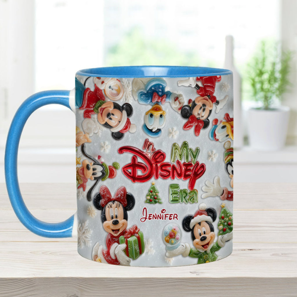 MkMo Magic Mouse We Wish You A Merry Christmas - Personalized Accent Mug - Christmas Gift NA94