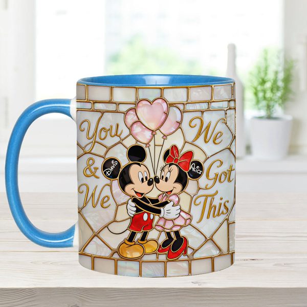 MkMo Magic Mouse You And Me We Got This - Personalized Accent Mug - Gift For Couple, Fan Movies HH01