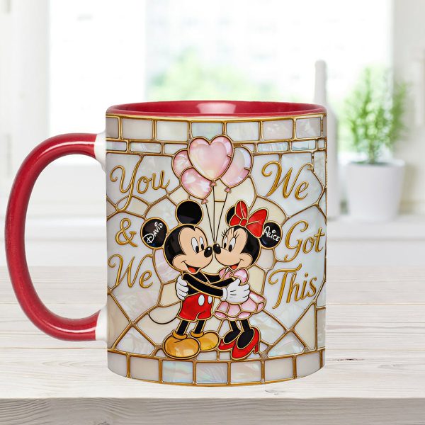 MkMo Magic Mouse You And Me We Got This - Personalized Accent Mug - Gift For Couple, Fan Movies HH01