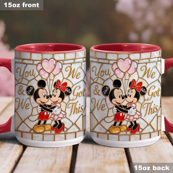 MkMo Magic Mouse You And Me We Got This - Personalized Accent Mug - Gift For Couple, Fan Movies HH01