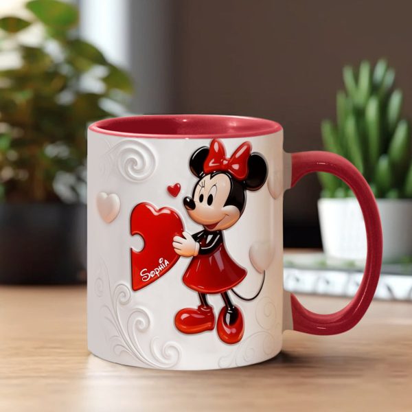 MkMo Magic Mouse You Are My Missing Piece - Personalized Accent Mug - Gift For Couple, Fan Movies, Matching Mug HH01