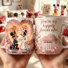 MkMo Magic Mouse You're My Happily Forever After - Personalized White Edge-to-Edge Mug - Gift For Couple, Anniversary HH01