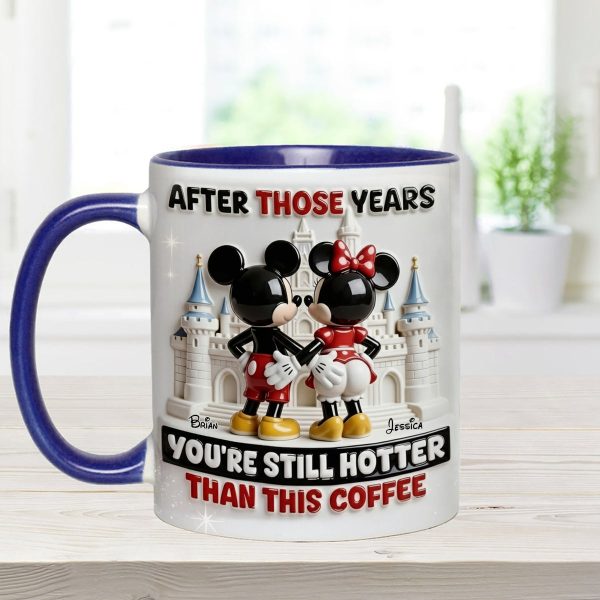 MkMo Magic Mouse You're Still Hotter Than This Coffee - Personalized Accent Mug - Gift For Couple, Fan Movies HH01