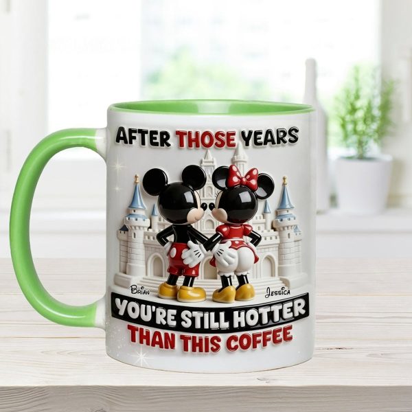 MkMo Magic Mouse You're Still Hotter Than This Coffee - Personalized Accent Mug - Gift For Couple, Fan Movies HH01