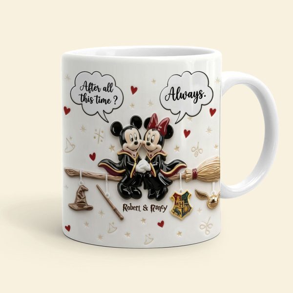 MkMo x Hapo Magic Mouse After All This Time Always - Personalized Edge-To-Edge Mug - Gift For Couples, Movie Fans NL122