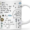 Mom Affirmation Coffee Mug Positive Energy Inspirational Quote Ceramic Mug, Gift for Mom from Daughter Son Kids Husband, Birthday Mothers Day Christmas Gift