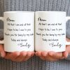 Mom, All That I Am And All That I Hope To Be - Personalized Custom Coffee Mug - MOM149_MG