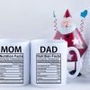Mom And Dad Nutritional Facts Coffee Mug Set Funny Gift for Parents Anniversary Birthday Christmas Gift